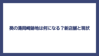 葵の湯岡崎跡地は何になる？新店舗と現状