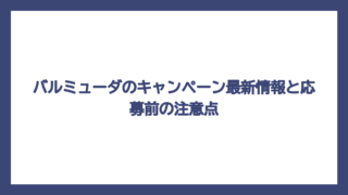 バルミューダのキャンペーン最新情報と応募前の注意点