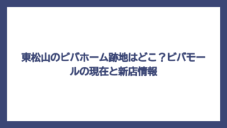 東松山のビバホーム跡地はどこ？ビバモールの現在と新店情報