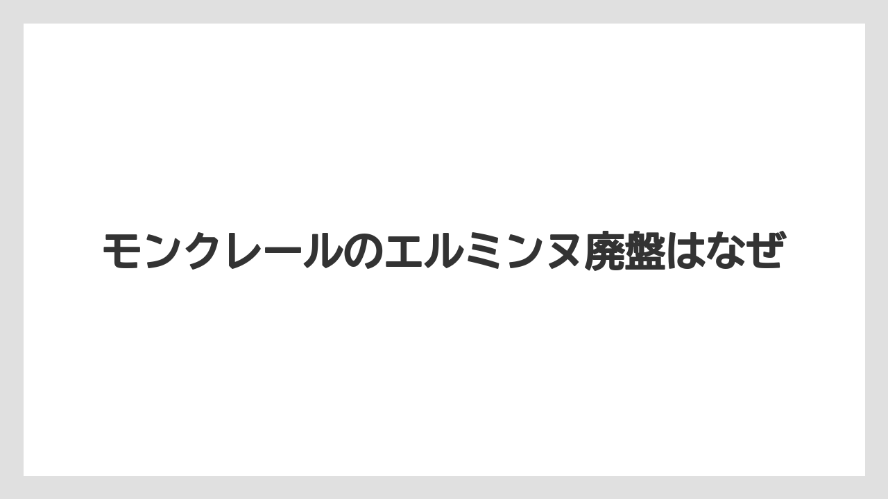 モンクレールのエルミンヌ廃盤はなぜ