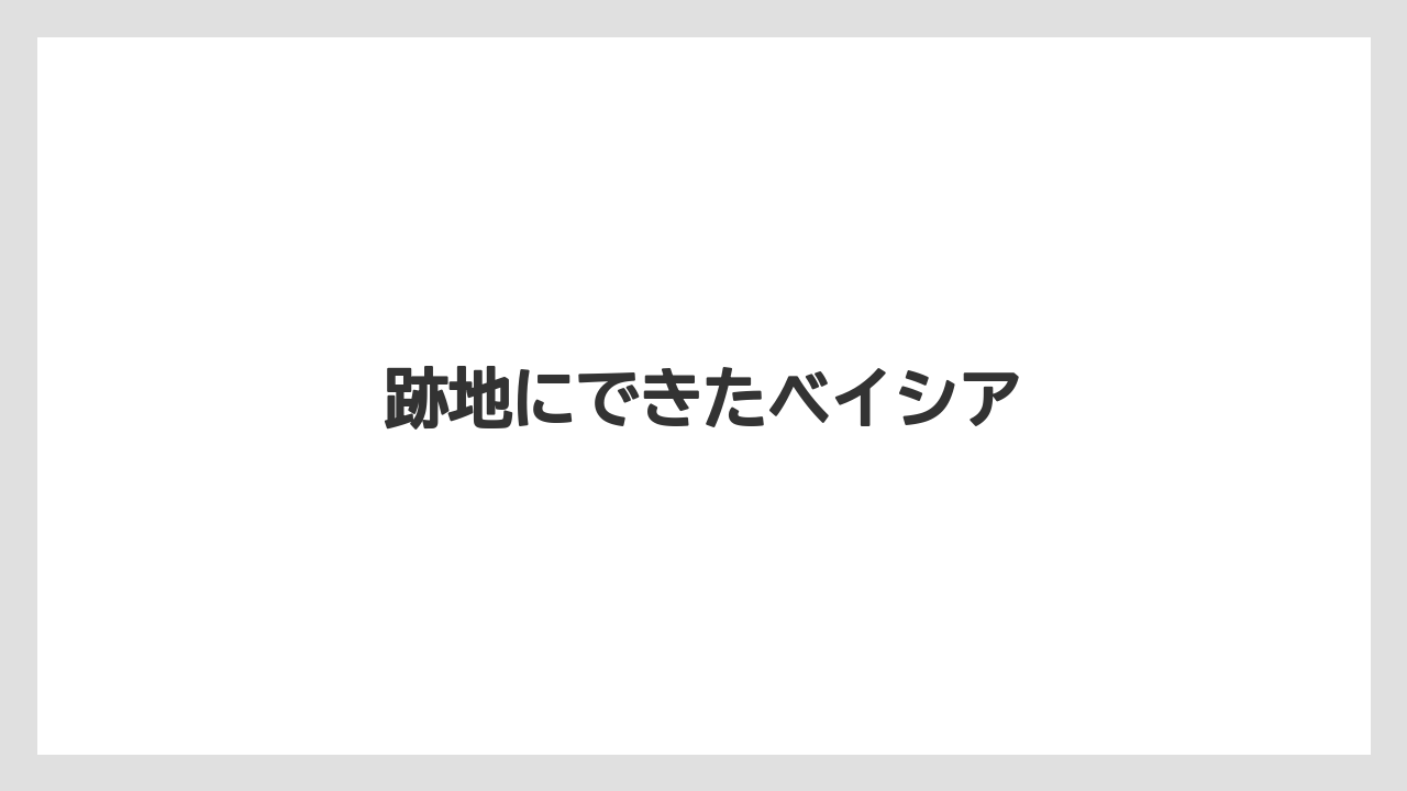 跡地にできたベイシア