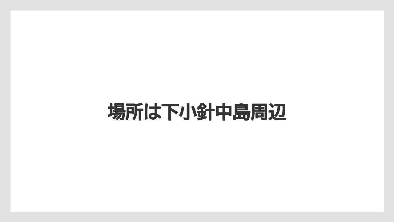 場所は下小針中島周辺